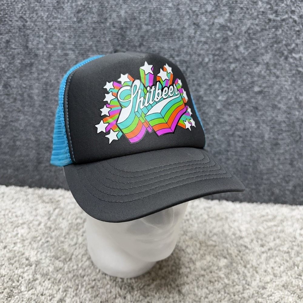 Cobra Shitbeer trucker snapback hat‎ adjustable gray/blue